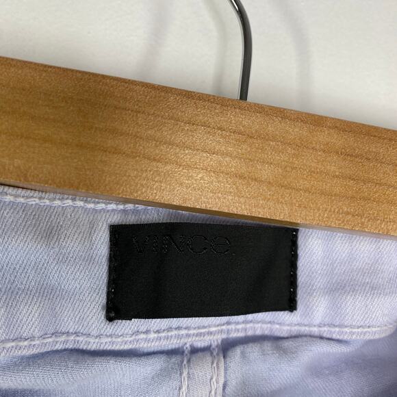 Vince Lilac Pale Purple Blue Ankle Cotton Blend Skinny Jeans Women's Size 28 - Picture 6 of 11